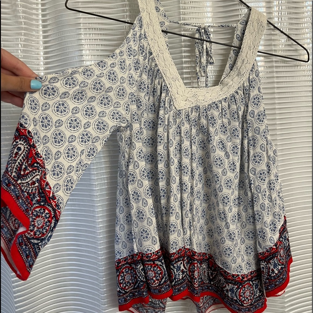 Off the shoulder shirt from Hollister